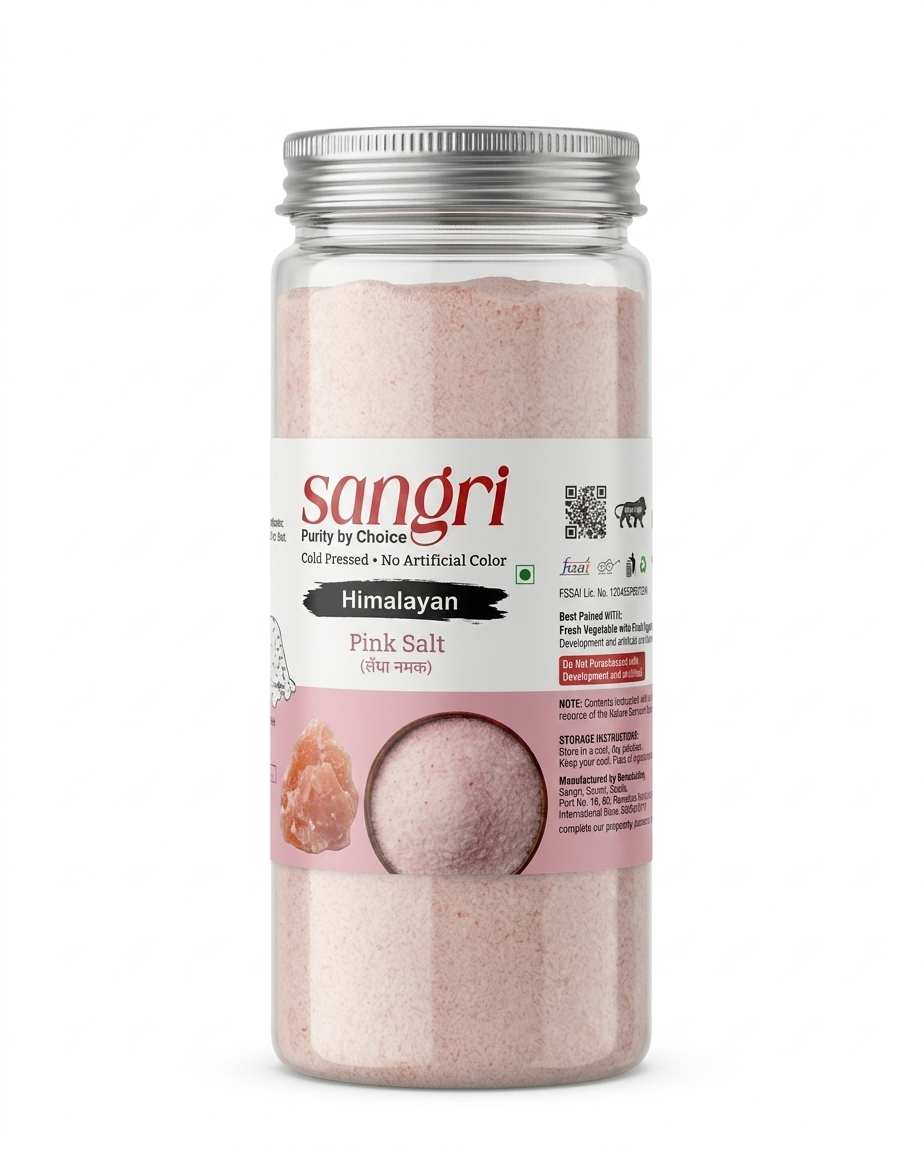 Sangri Himalayan Pink Salt – Lahori Namak | Pure Mineral-Rich Pink Salt, 600g