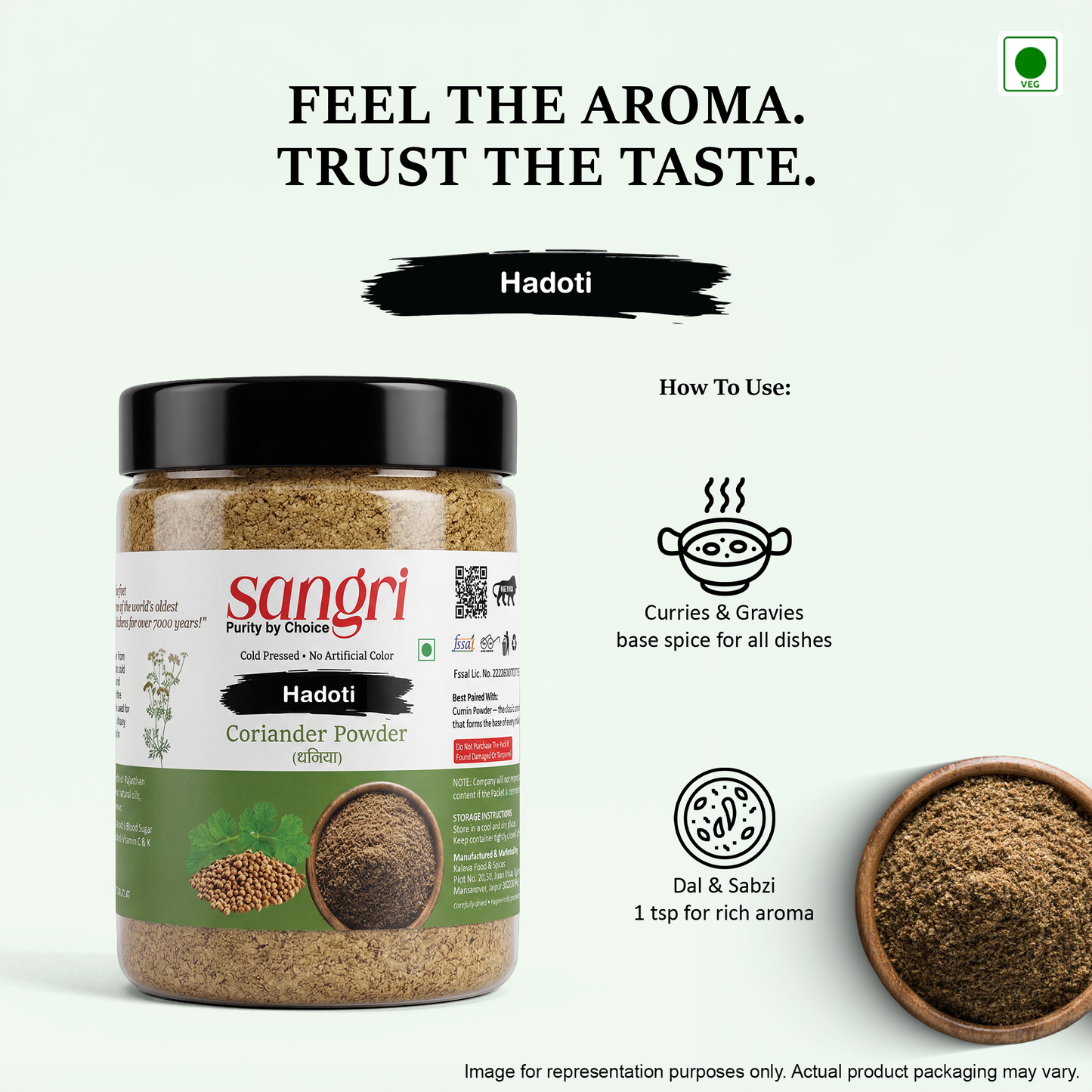 Hadoti Coriander Powder - Rich Aroma (Dhaniya Powder)